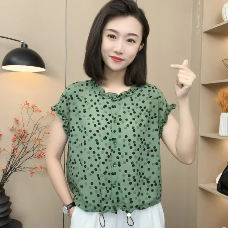 法式減齡提花襯衫